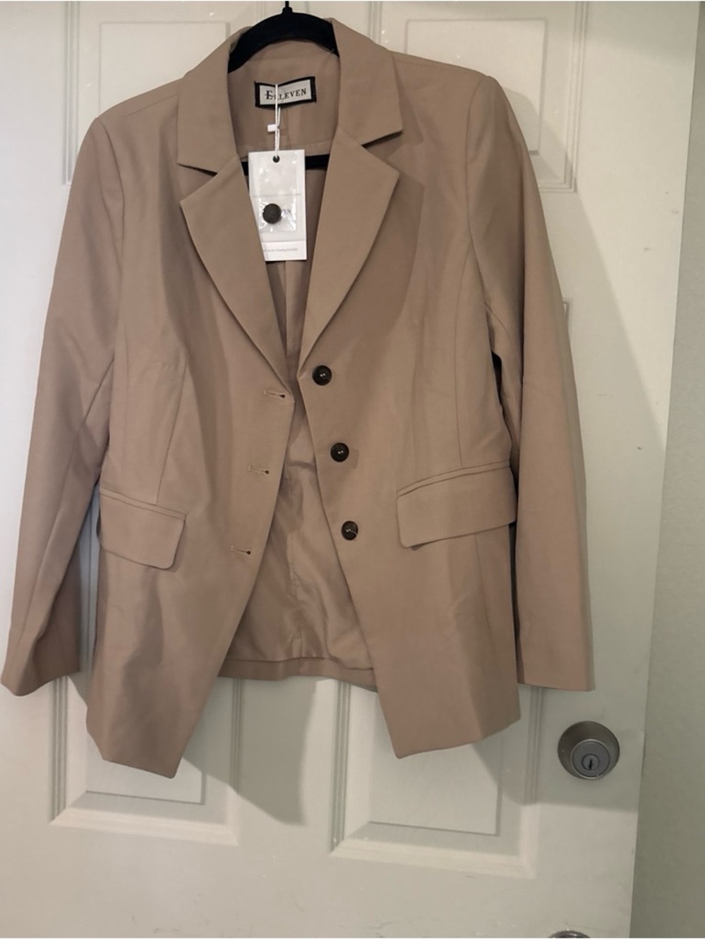 Taupe Single-Breasted Women's Blazer size M